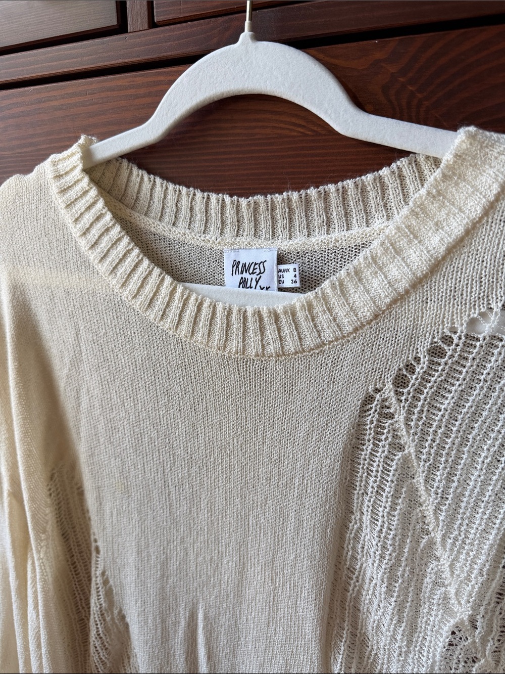 Princess Polly Wendy Oversized Open-Knit Crew Sweater - Picture 3 of 7